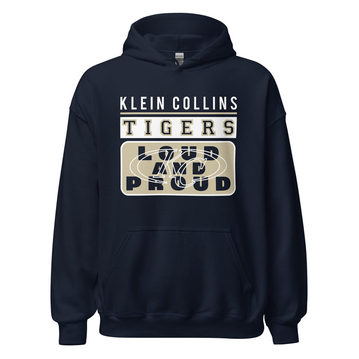 Klein Collins High School Tigers Navy Classic Unisex Hoodie 86