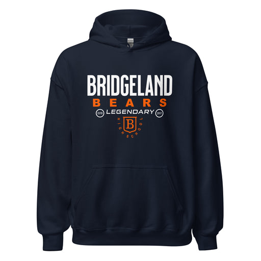 Bridgeland High School Bears Navy Classic Unisex Hoodie 03