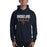 Man wearing a Bridgeland High School Bears Navy Classic Unisex Hoodie 03