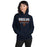 Woman wearing a Bridgeland High School Bears Navy Classic Unisex Hoodie 03