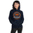 Woman wearing a Bridgeland High School Bears Navy Classic Unisex Hoodie 04