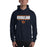 Man wearing a Bridgeland High School Bears Navy Classic Unisex Hoodie 07