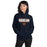 Woman wearing a Bridgeland High School Bears Navy Classic Unisex Hoodie 07