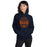 Woman wearing a Bridgeland High School Bears Navy Classic Unisex Hoodie 10