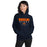 Woman wearing a Bridgeland High School Bears Navy Classic Unisex Hoodie 12