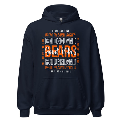 Bridgeland High School Bears Navy Classic Unisex Hoodie 13