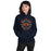 Woman wearing a Bridgeland High School Bears Navy Classic Unisex Hoodie 16