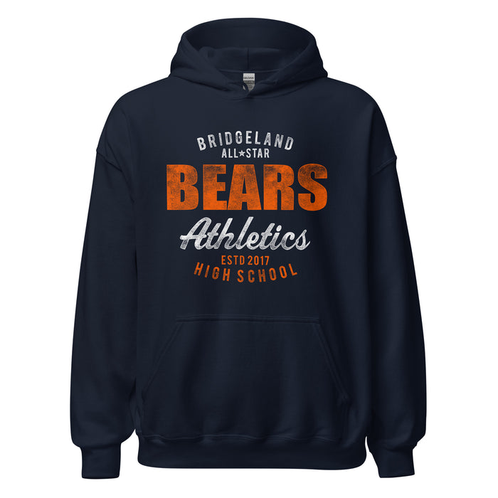 Bridgeland High School Bears Navy Classic Unisex Hoodie 34