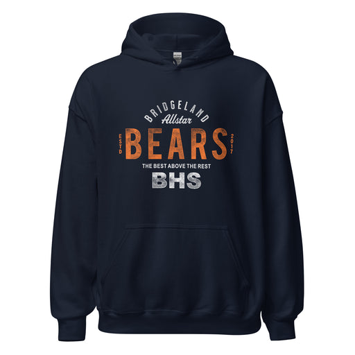 Bridgeland High School Bears Navy Classic Unisex Hoodie 40