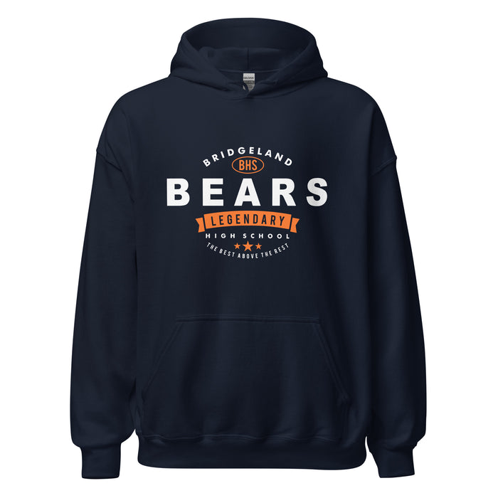 Bridgeland High School Bears Navy Classic Unisex Hoodie 44