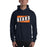 Man wearing aBridgeland High School Bears Navy Classic Unisex Hoodie 84