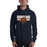 Man wearing a Bridgeland High School Bears Navy Classic Unisex Hoodie 101