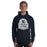 Man wearing a College Park High School Navy Classic Unisex Hoodie 208