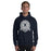 Man wearing a College Park High School Navy Classic Unisex Hoodie 213