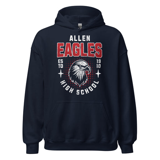 Allen High School Eagles Classic Navy Unisex Hoodie 201