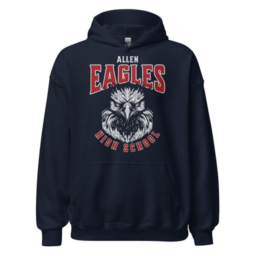 Allen High School Eagles Classic Navy Unisex Hoodie 202