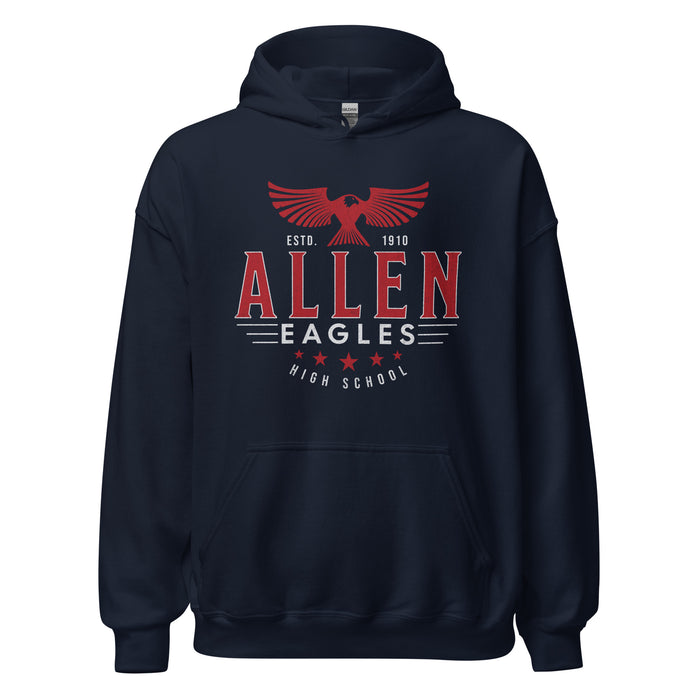 Allen High School Eagles Classic Navy Unisex Hoodie 203