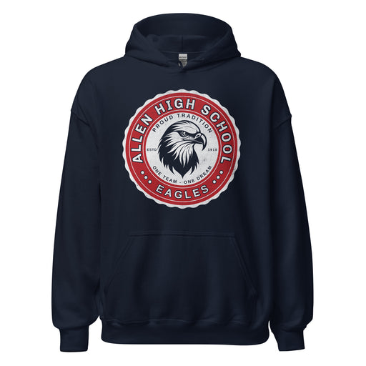 Allen High School Eagles Classic Navy Unisex Hoodie 209