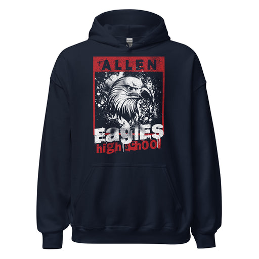 Allen High School Eagles Classic Navy Unisex Hoodie 210