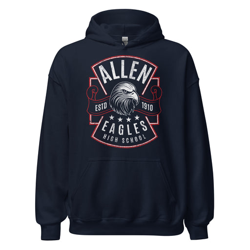 Allen High School Eagles Classic Navy Unisex Hoodie 211