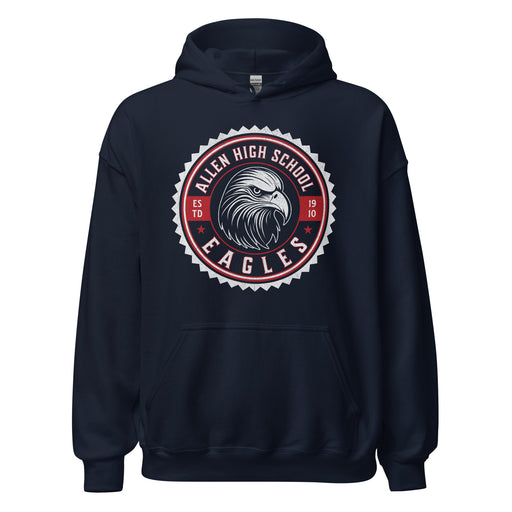 Allen High School Eagles Classic Navy Unisex Hoodie 212