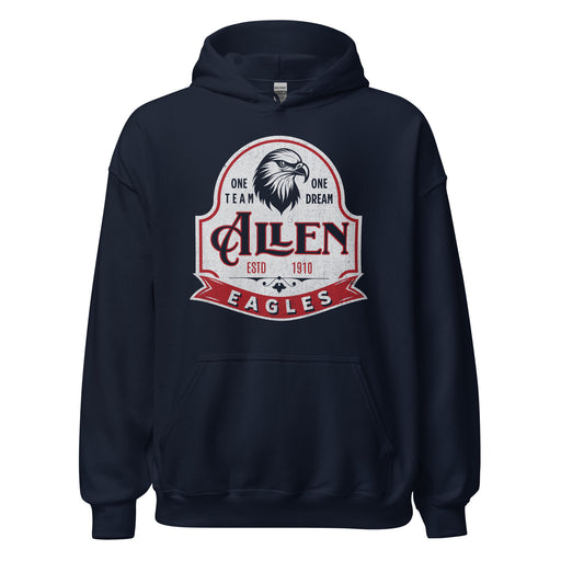 Allen High School Eagles Classic Navy Unisex Hoodie 215