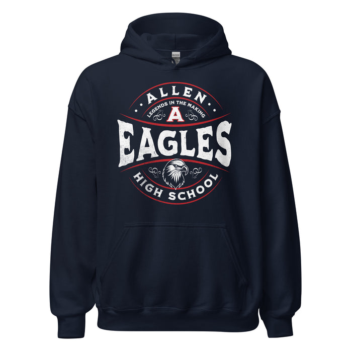 Allen High School Eagles Classic Navy Unisex Hoodie 219