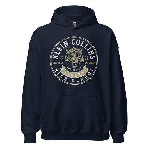 Klein Collins High School Tigers Navy Classic Unisex Hoodie 203