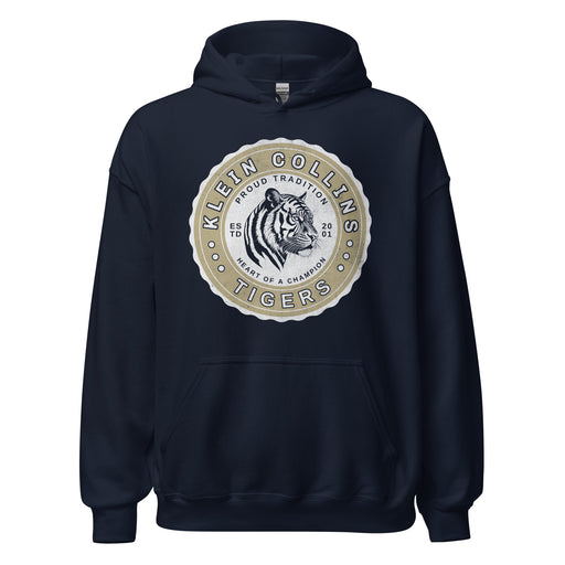 Klein Collins High School Tigers Navy Classic Unisex Hoodie 209