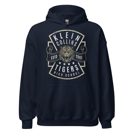 Klein Collins High School Tigers Navy Classic Unisex Hoodie 210