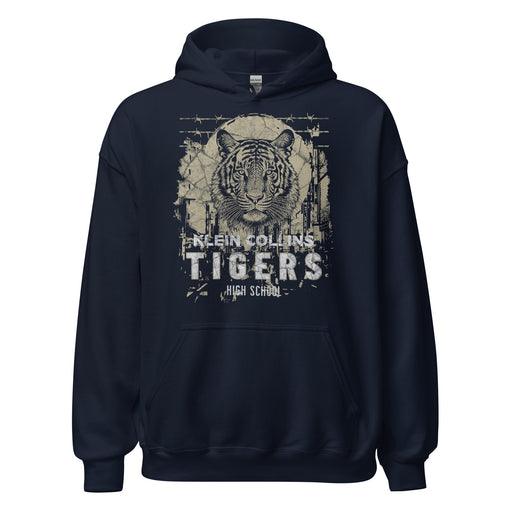 Klein Collins High School Tigers Navy Classic Unisex Hoodie 211