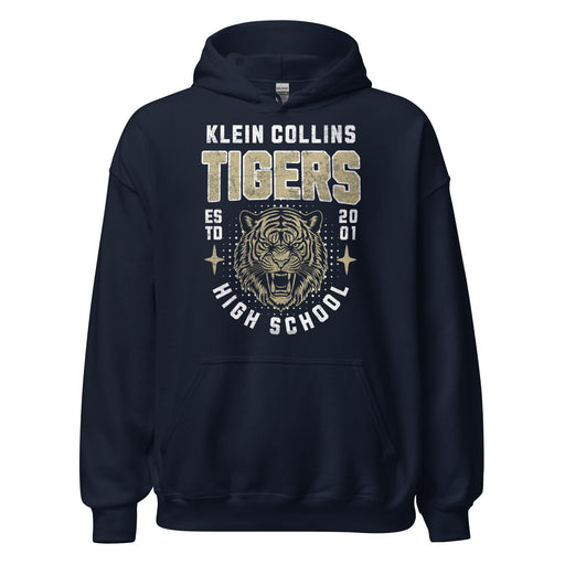 Klein Collins High School Tigers Navy Classic Unisex Hoodie 213