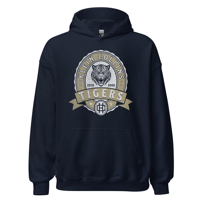 Klein Collins High School Tigers Navy Classic Unisex Hoodie 215