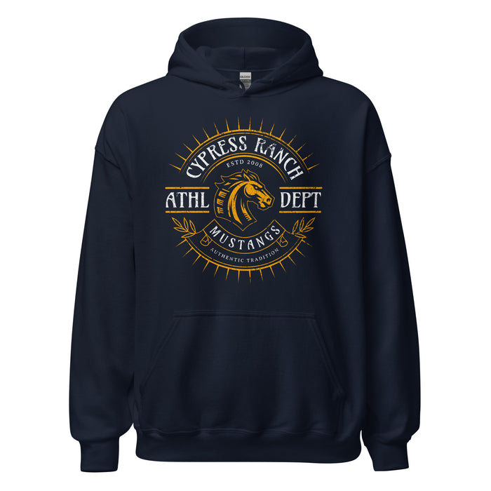 Cypress Ranch High School Mustangs Navy Classic Unisex Hoodie 201