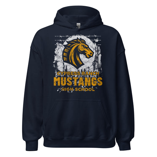 Cypress Ranch High School Mustangs Navy Classic Unisex Hoodie 203