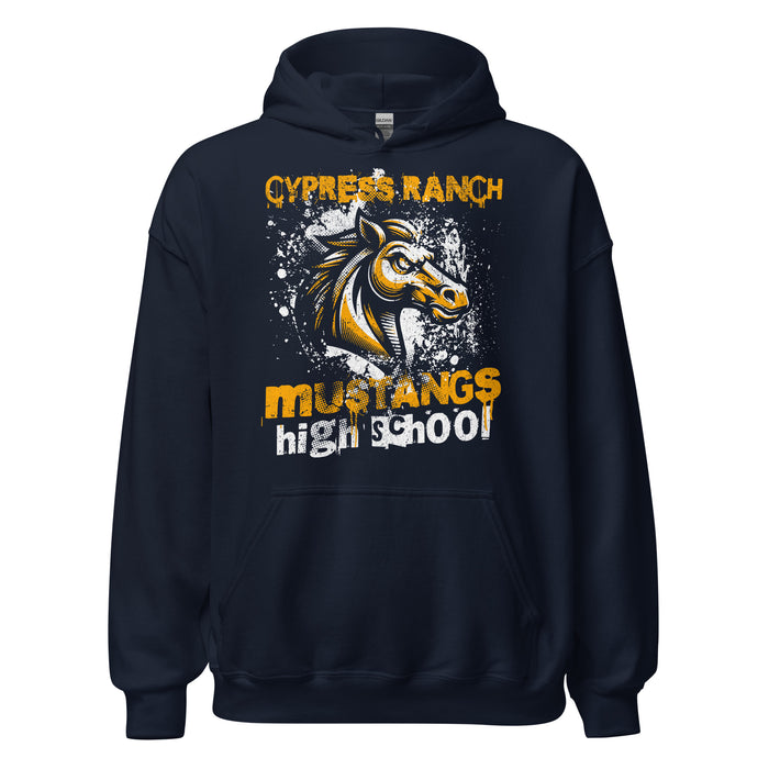 Cypress Ranch High School Mustangs Navy Classic Unisex Hoodie 206