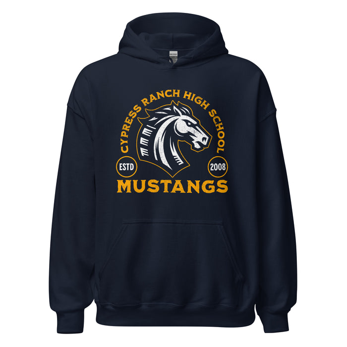 Cypress Ranch High School Mustangs Navy Classic Unisex Hoodie 209