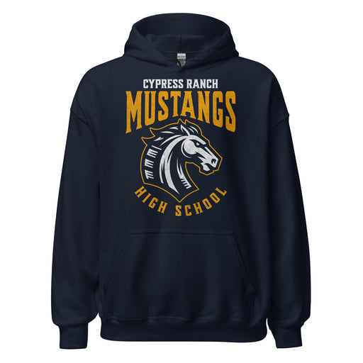 Cypress Ranch High School Mustangs Navy Classic Unisex Hoodie 214