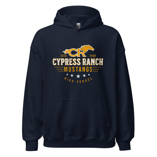 Cypress Ranch High School Mustangs Navy Classic Unisex Hoodie 217