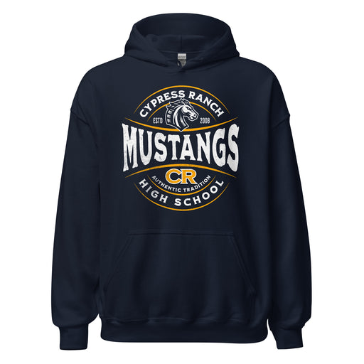 Cypress Ranch High School Mustangs Navy Classic Unisex Hoodie 219