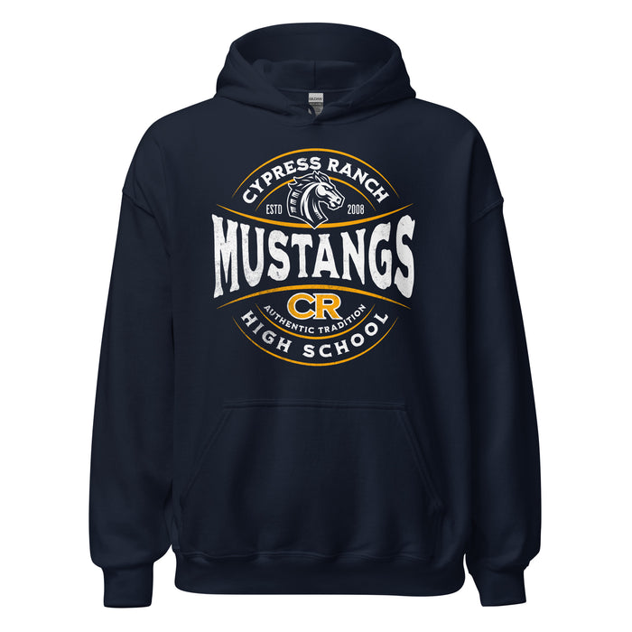 Cypress Ranch High School Mustangs Navy Classic Unisex Hoodie 219