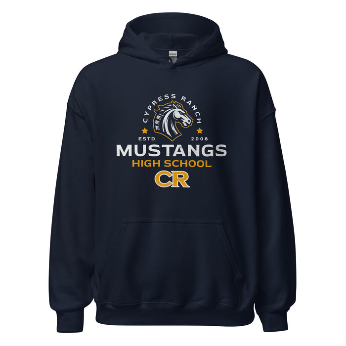 Cypress Ranch High School Mustangs Navy Classic Unisex Hoodie 221