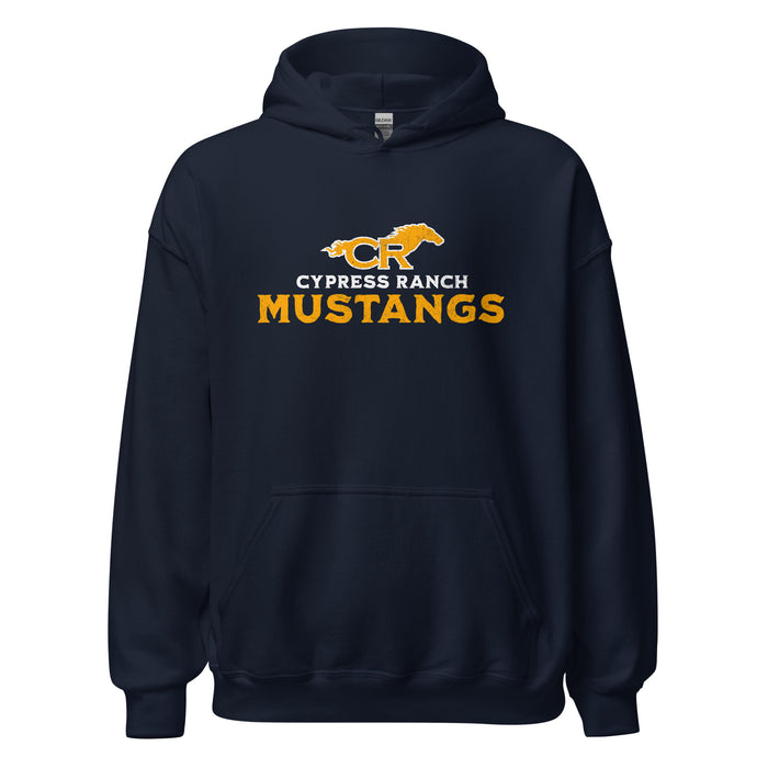 Cypress Ranch High School Mustangs Navy Classic Unisex Hoodie 222