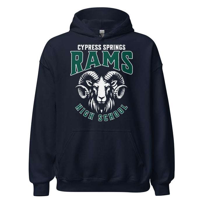 Cypress Ridge High School Rams Navy Classic Unisex Hoodie 213