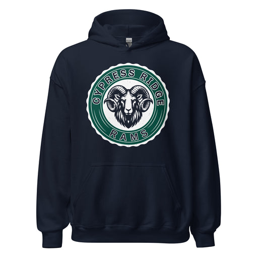 Cypress Ridge High School Rams Navy Classic Unisex Hoodie 216