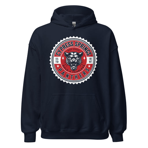 Cypress Springs High School Panthers Navy Classic Unisex Hoodie 203