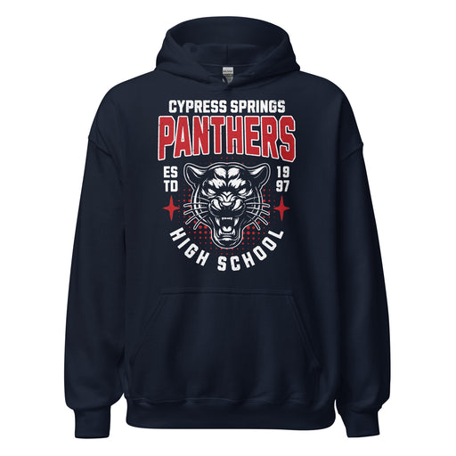 Cypress Springs High School Panthers Navy Classic Unisex Hoodie 204