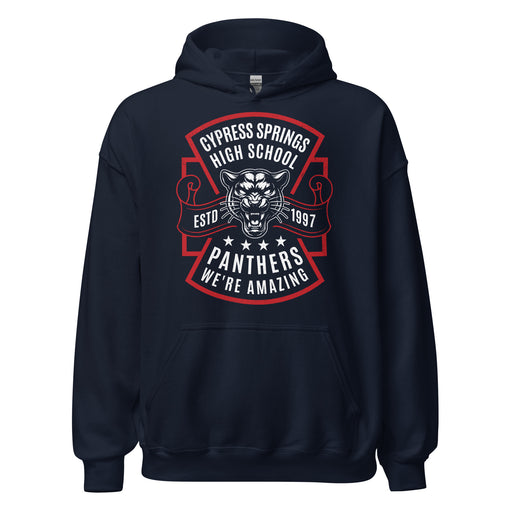 Cypress Springs High School Panthers Navy Classic Unisex Hoodie 207