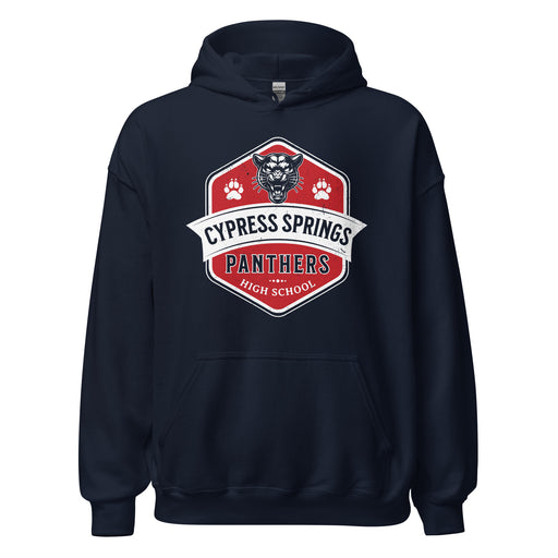 Cypress Springs High School Panthers Navy Classic Unisex Hoodie 209