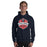 Man wearing Cypress Springs High School Panthers Navy Classic Unisex Hoodie 209